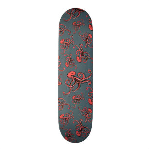 Lömskt bläckfiskmönster old school skateboard bräda 21,6 cm