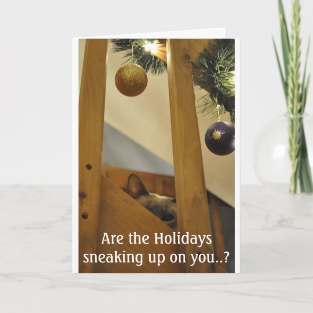 Lömskt Siamese Helgkort (Framsida)