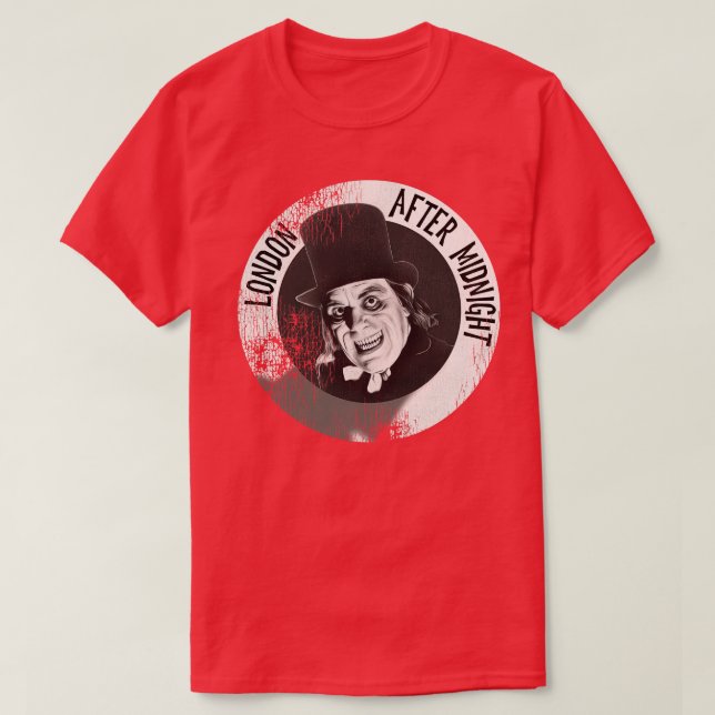 Lon Chaney London efter midnatt T Shirt (Design framsida)