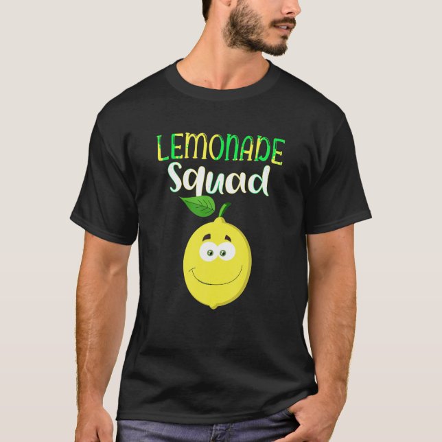 Lönande Fånig Lemon Sommar Lemonade Squad T Shirt (Framsida)