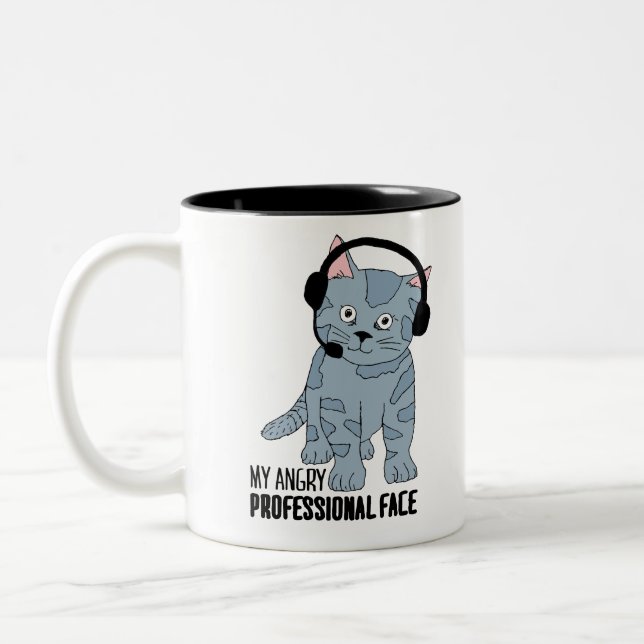 Lönande kattProfessionell Epic Sarkastic Två-Tonad Mugg (Vänster)
