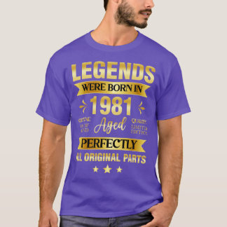 Lönderna föddes 1981 på födelsedagen t shirt