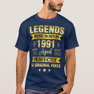 Lönderna föddes 1991 på födelsedagen t shirt