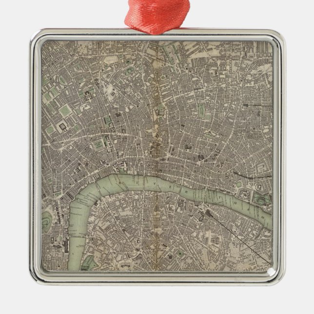 London 1843 julgransprydnad metall (Framsidan)