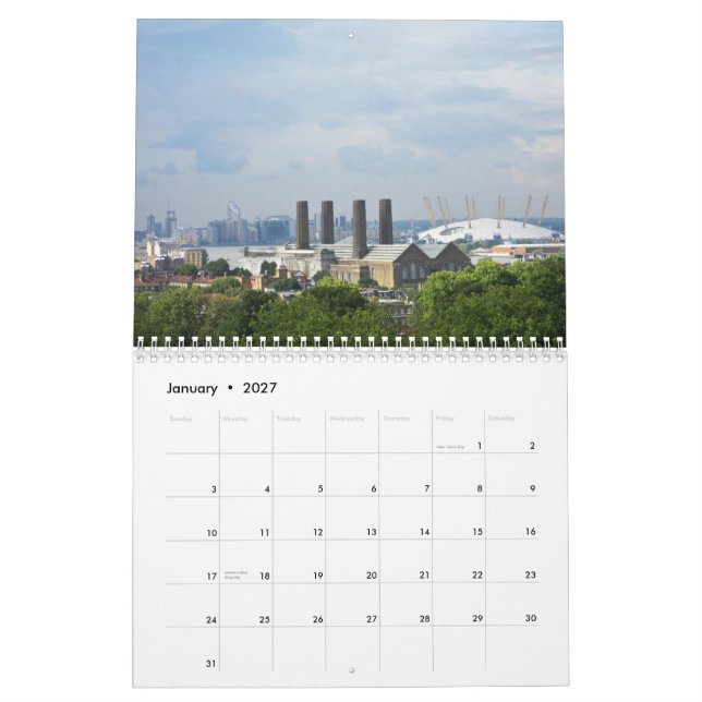 London 2012 kalender (Jan 2027)