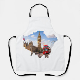 London 26.2 Marathoner Course Map Apron