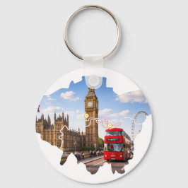 London 26.2 Maratonlopp Kurskarta Nyckelring