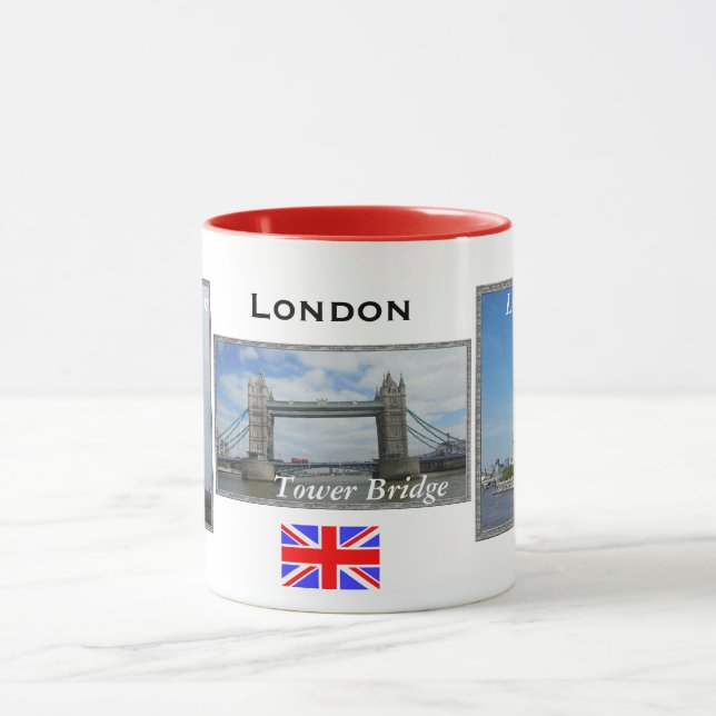 London 3-Panel Red London Combo Mugg (Center)