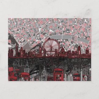 london-abstrakt vykort