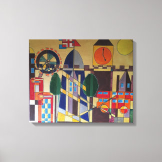 London Acrylc Cubism Canvastryck