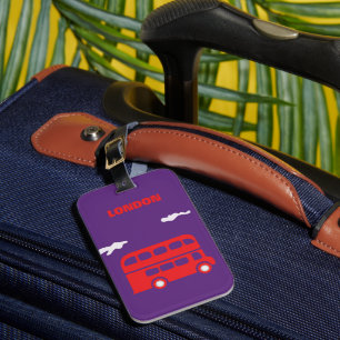 London Acrylic Luggage Tag Bagagebricka