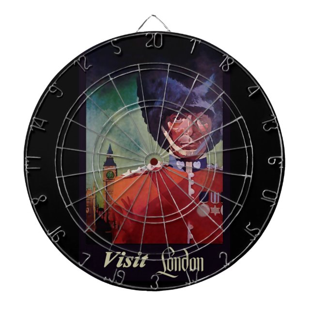 London Affisch Dartboard Darttavla (Framsidan)