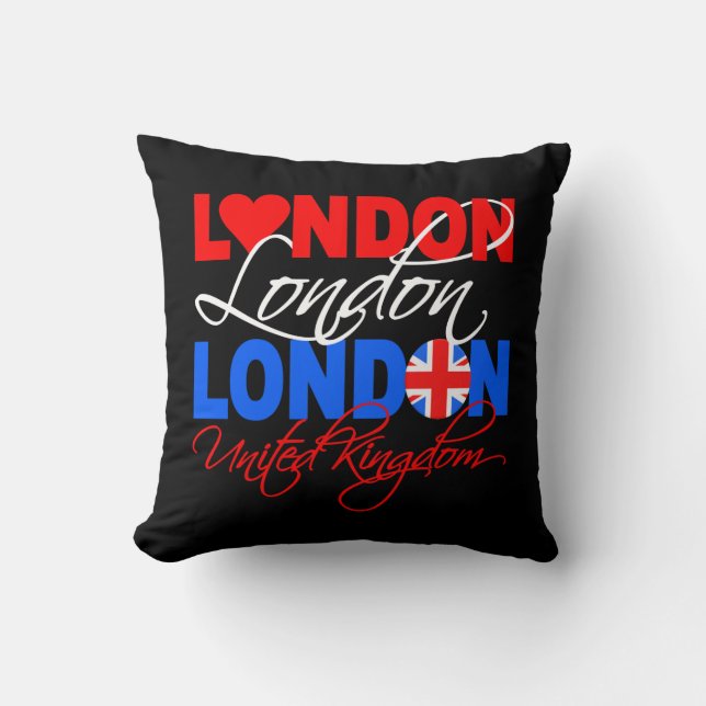 London anpassningsbar dekorativ kudde (Framsida)