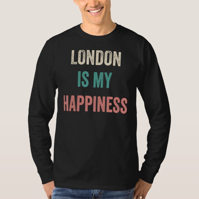 London är min lycka t shirt (Framsida)