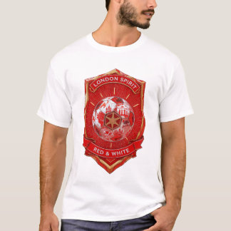 London är Rött, London arv. Fotbollsgåva T Shirt