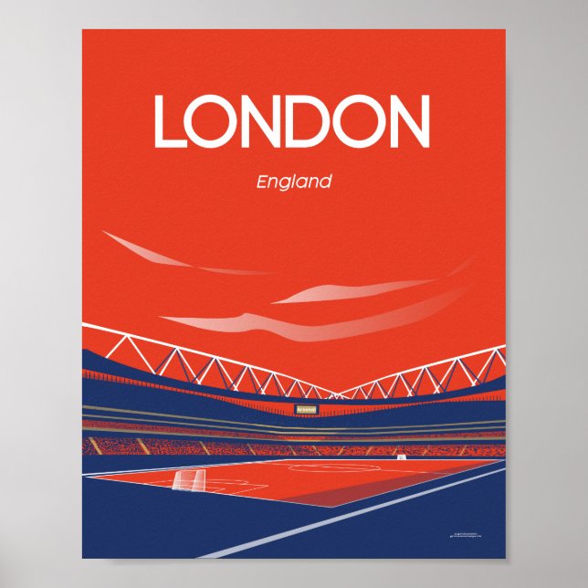 London arsenal Emirates Stadium Poster (Framsidan)