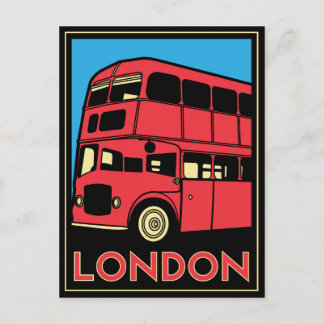 London Art Deco Poster Vykort