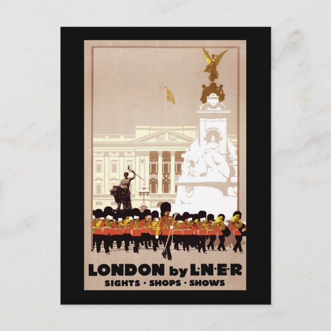 London av LNER Vykort (Framsida)