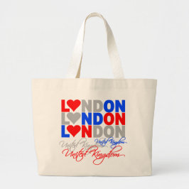London bag - välj stil & färg jumbo tygkasse