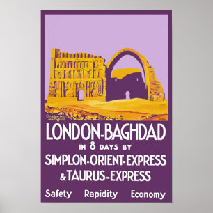 London - Baghdad uttryckliga Orient Poster