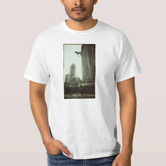 London Barbican och draken Tee Shirt (Framsida)