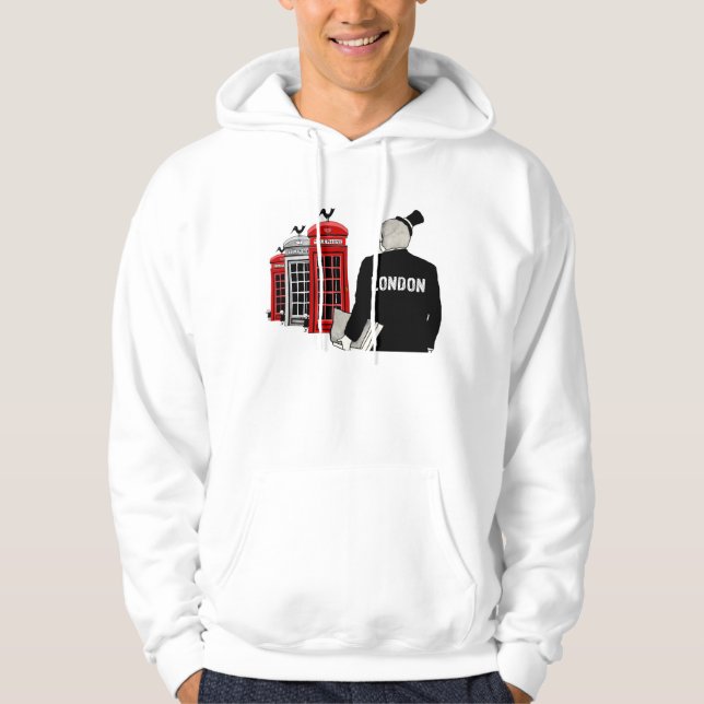 London bås hoodie (Framsida)