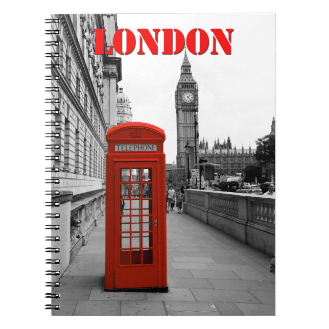 London BIG BEN Anteckningsbok (Framsidan)