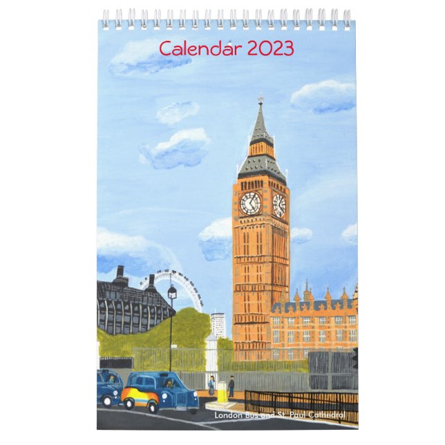 London Big Ben Calendar 2023 (3) Kalender (Omslag)