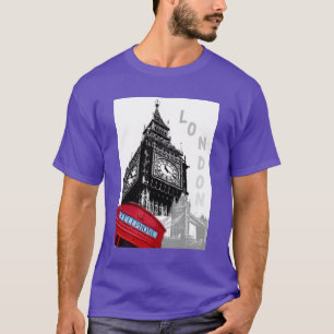 London Big Ben Clock Torn Elegant Modern Trendig T Shirt