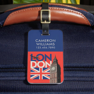 London Big Ben   England Bagagebricka