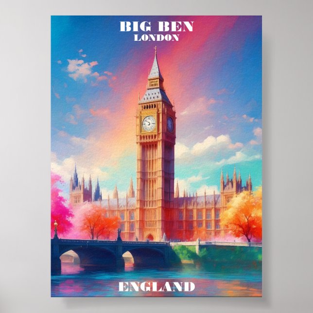 London Big Ben England Poster (Framsidan)