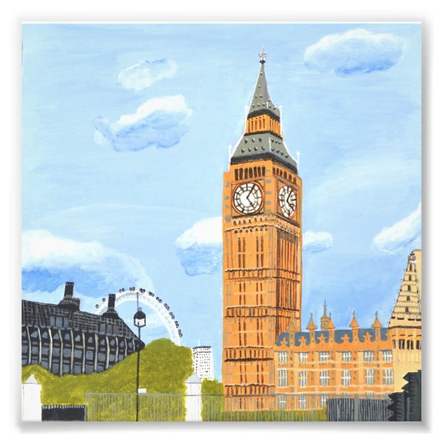 London Big Ben Foto Förstoring (Framsidan)