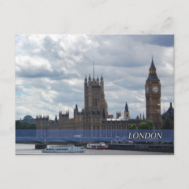 London Big Ben Post Card Vykort (Framsida)