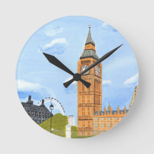 London Big Ben Rund Klocka