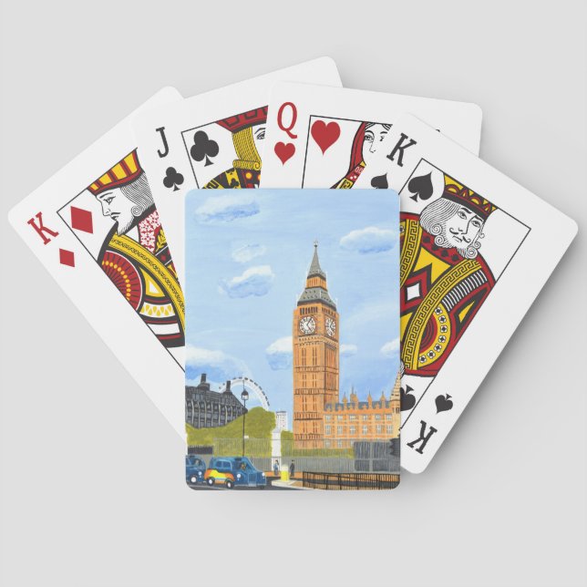 London Big Ben Spel Kort (Baksidan)