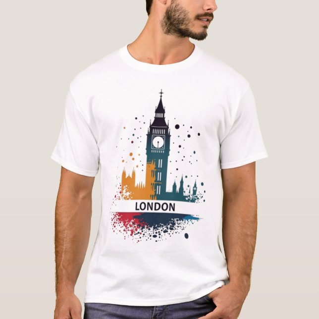 London, Big ben T Shirt (Framsida)
