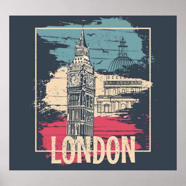 London Big Ben: Typography Poster (Framsidan)