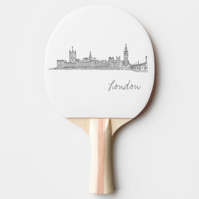London Big Ben Underbar Britain Architecture Pingisracket (Framsidan)