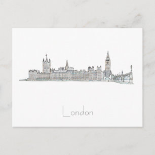 London Big Ben Underbar Britain Architecture Postc Vykort
