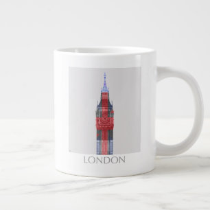 London Big Ben Union Jack Jumbo Mugg