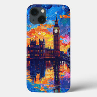 London Big Ben: Vibrant Impressionistisk Oljemålni