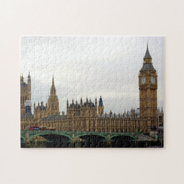 London - Big Ben - Westminster - 11x14 - 252 pcs. Pussel (Horisontell)