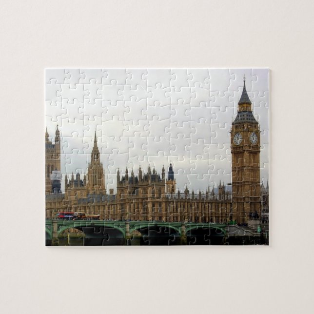 London - Big Ben - Westminster - 8x10 - 110 pcs. Pussel (Horisontell)