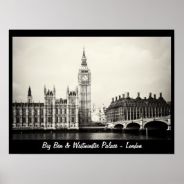 London - Big Ben, Westminsterpalatset nr 1 (Affisc Poster