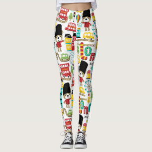 London Big City och Bear Guard Mönster Leggings