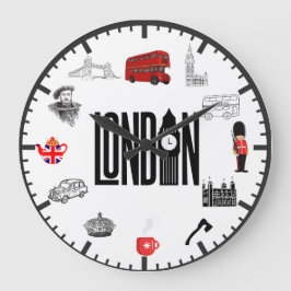 London bilder väggklocka