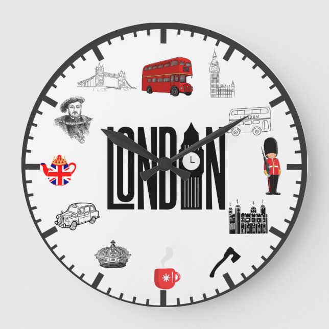 London bilder väggklocka (Framsida)