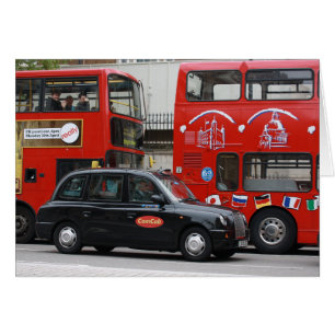 London Black Cab Taxi Hälsningskort