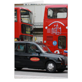 London Black Cab Taxi Hälsningskort