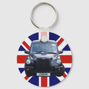 London Black Taxi Cab Nyckelring